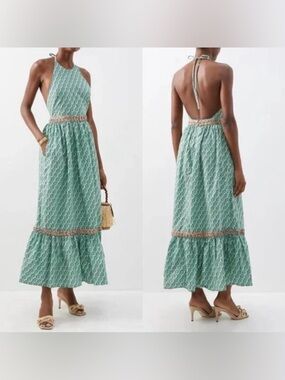 RHODE Salena Halter Maxi Dress NWOT